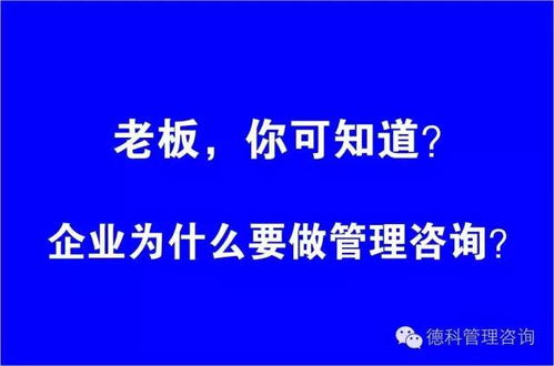 企業(yè)為什么要做管理咨詢